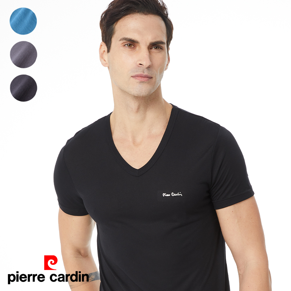 【pierre cardin 皮爾卡登】日本窩流枋涼快舒爽V領短袖衫-C2736PC