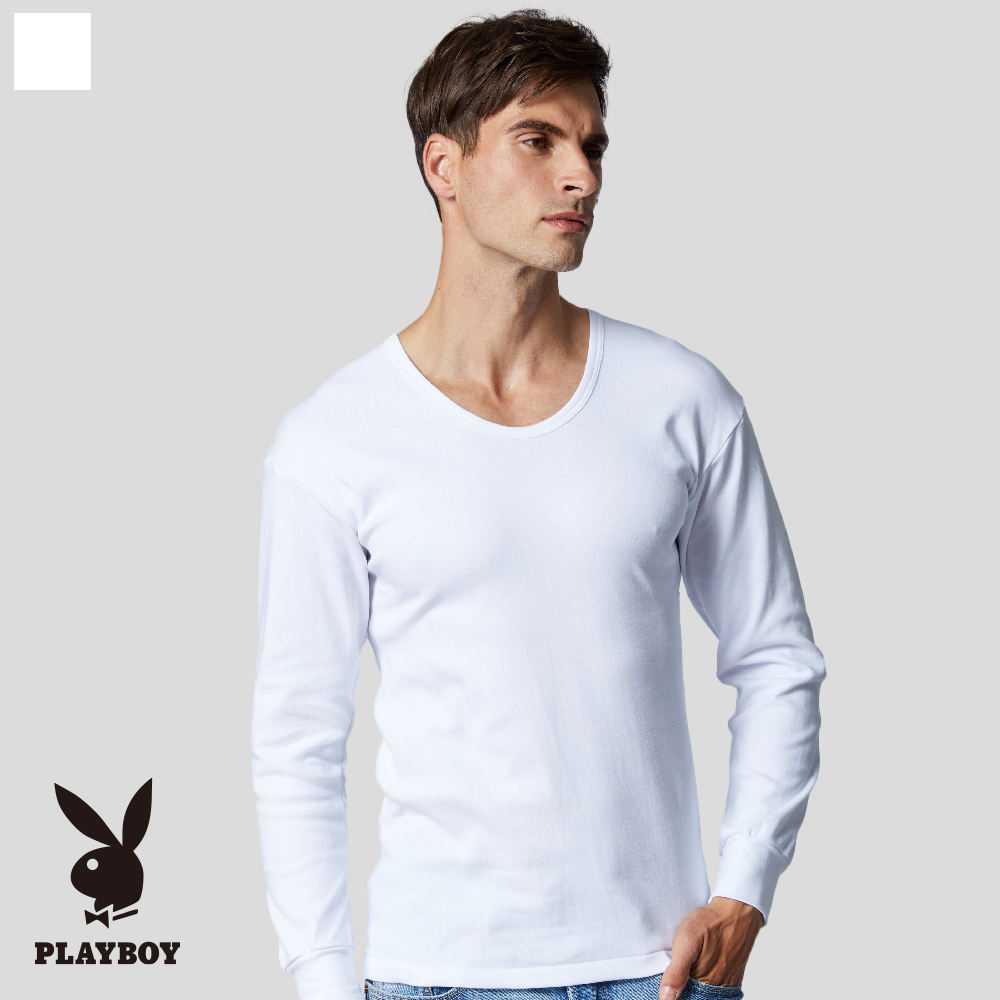 【PLAYBOY】厚暖棉保暖蓄溫Ｕ領長袖-C6560APB