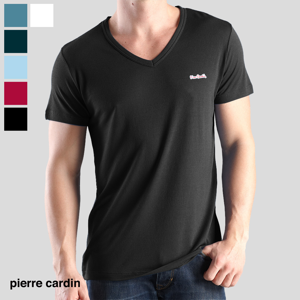 【pierre cardin 皮爾卡登】日本窩流枋莫代爾透氣排汗V領短袖(顏色隨機出貨)-C936PS
