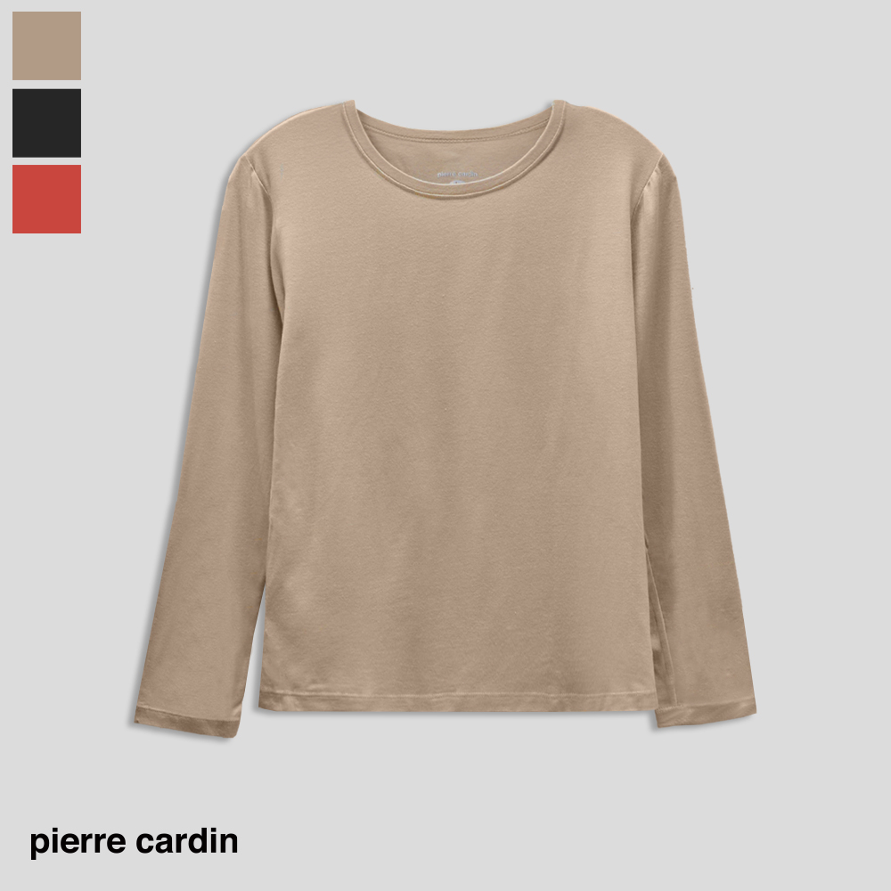 【pierre cardin 皮爾卡登】女膠原蛋白親膚長袖上衣-S511PCH