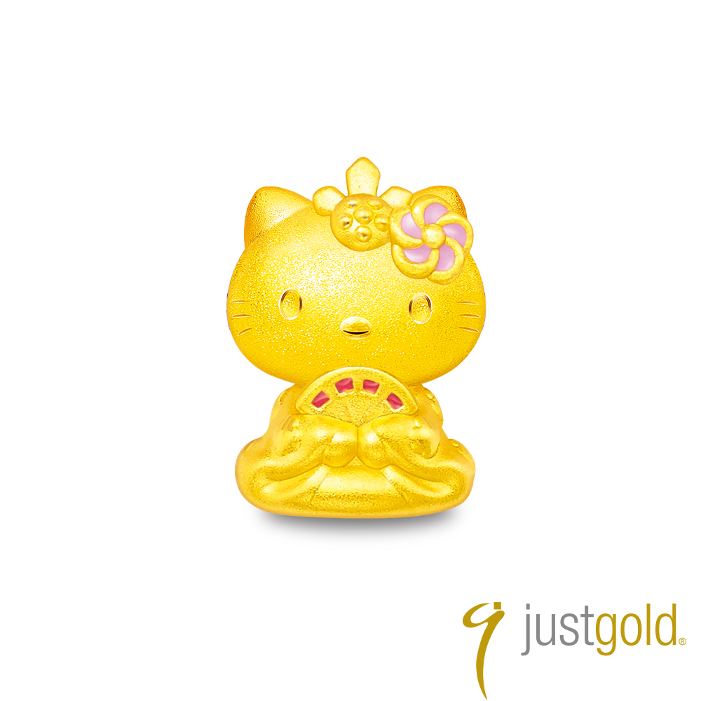 【Just Gold 鎮金店】女兒節系列 黃金串珠(Hello Kitty)