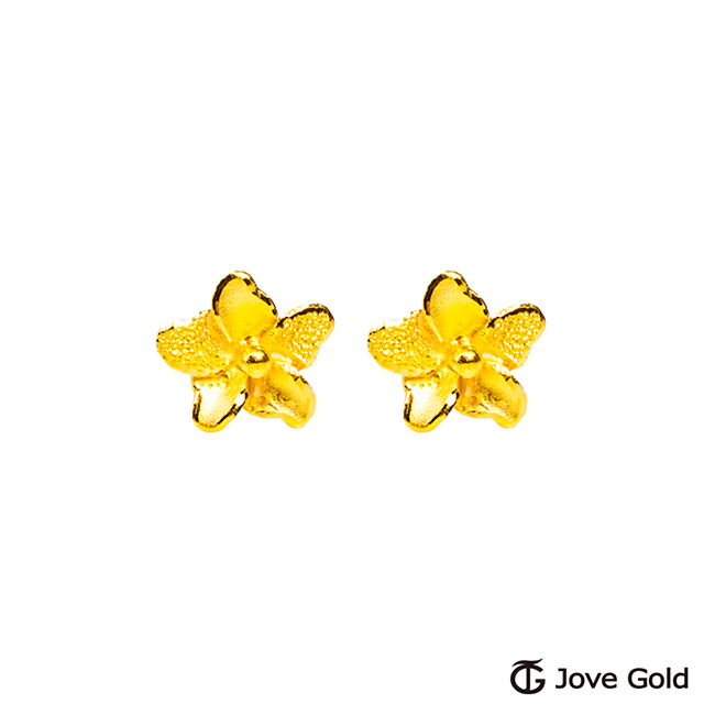 Jove gold漾金飾 花的秘密黃金耳環