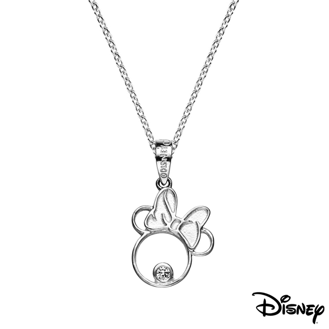 Disney迪士尼系列銀飾 純銀墜子-甜美美妮款 送項鍊