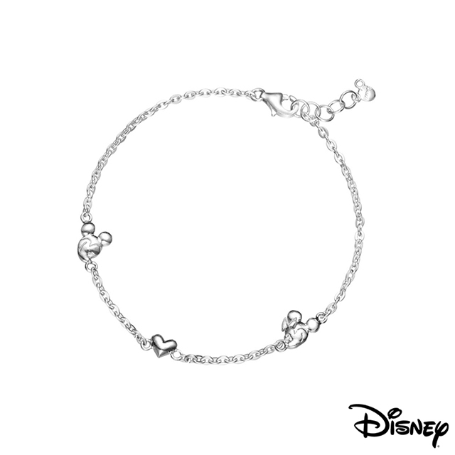 Disney迪士尼系列銀飾 相戀純銀手鍊