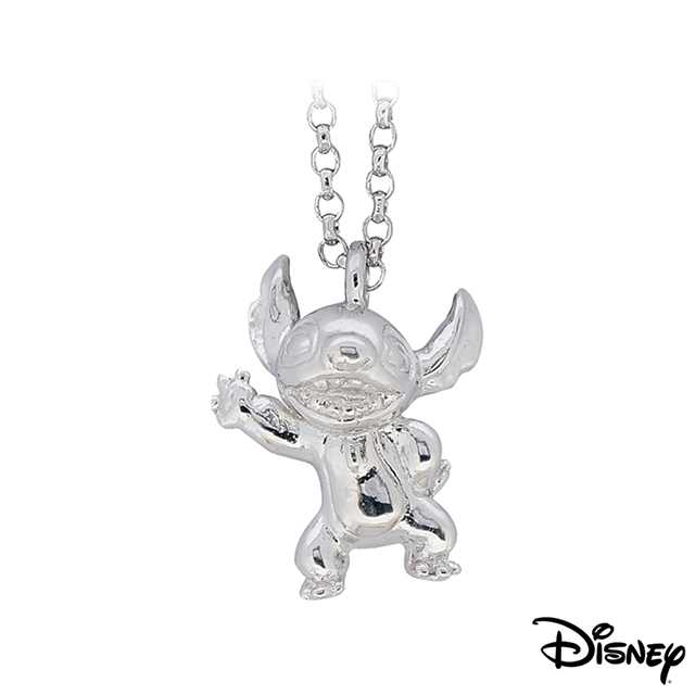 Disney迪士尼系列金飾 立體純銀墜子-焦點史迪奇款 送項鍊