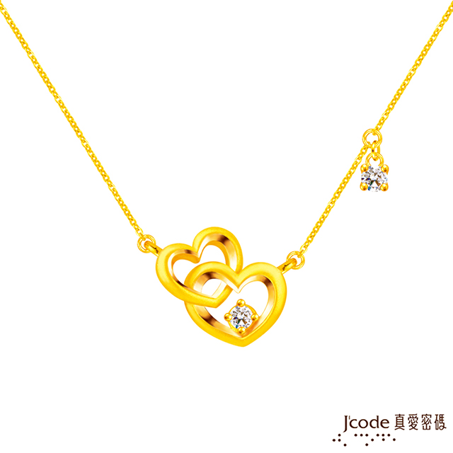 J’code真愛密碼金飾 心心念念硬金項鍊