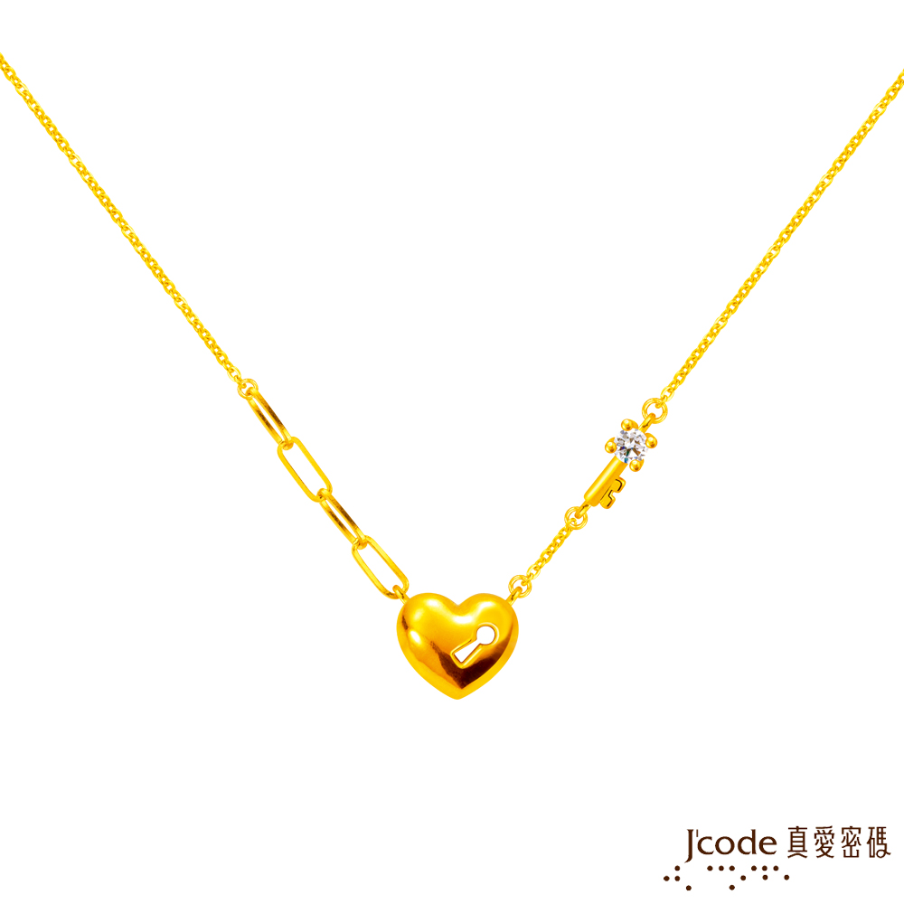 J’code真愛密碼金飾 鑰你開心硬金項鍊