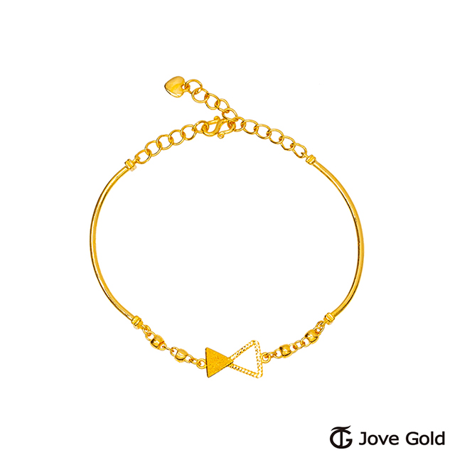 JoveGold漾金飾 更美的自己黃金手環
