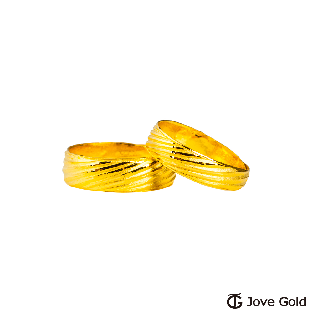 JoveGold漾金飾 複刻回憶黃金成對戒指