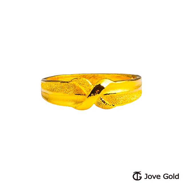 JoveGold漾金飾 理性與感性黃金女戒指