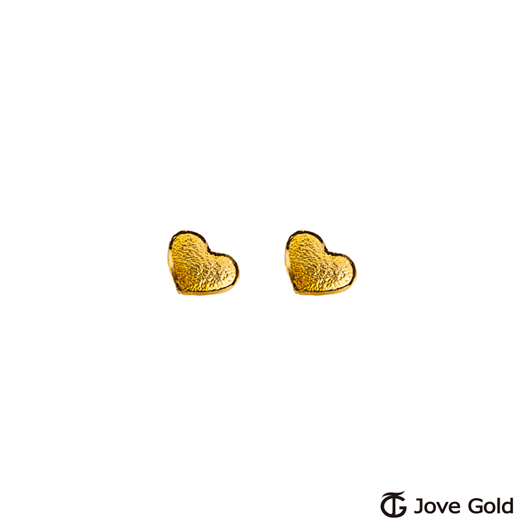 Jove Gold 漾金飾 愛的執著黃金耳環