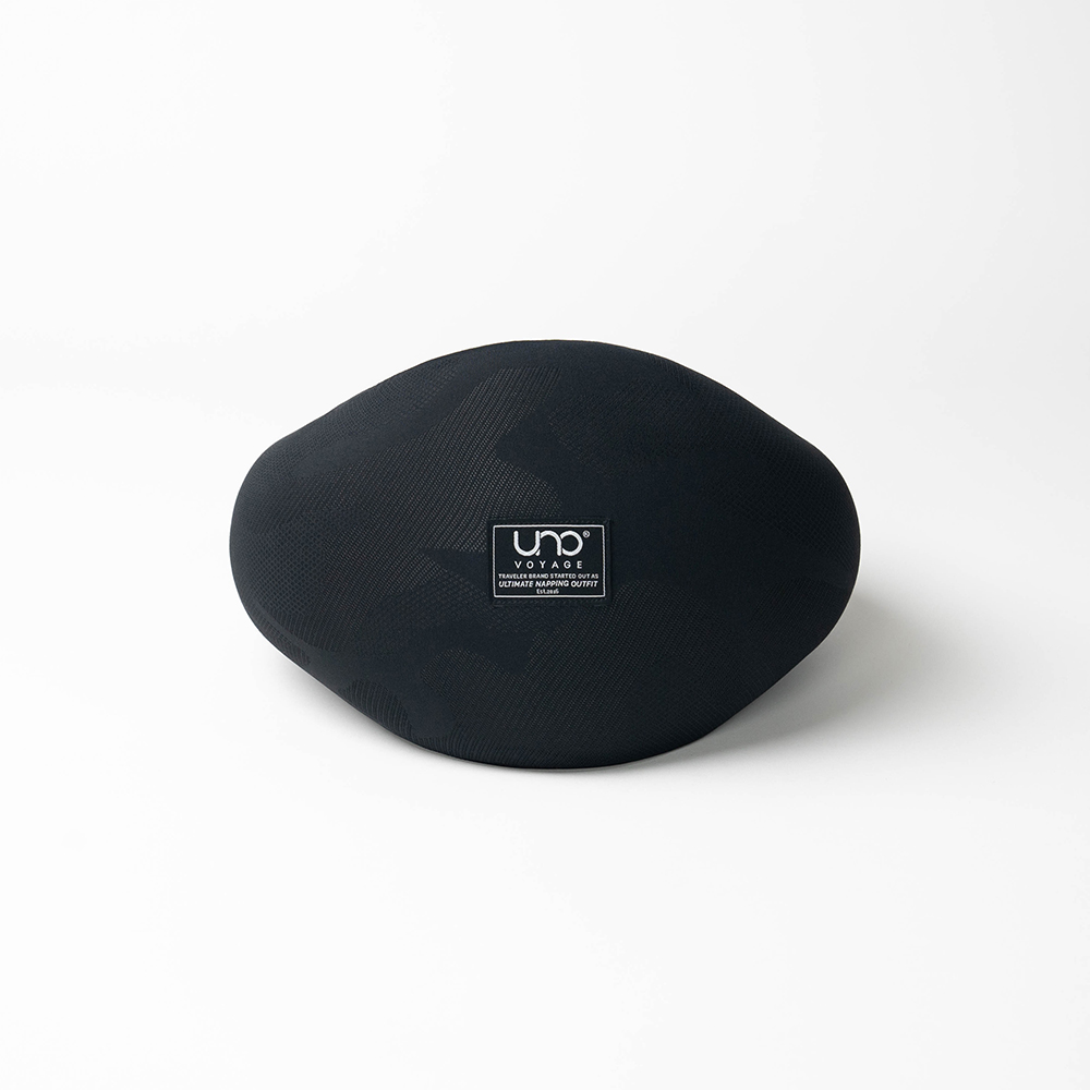 【UNO VOYAGE】UNO® KNIT 織麻旅行頸枕 高譚黑(旅行頸枕 午睡枕 U型枕 unovoyage)