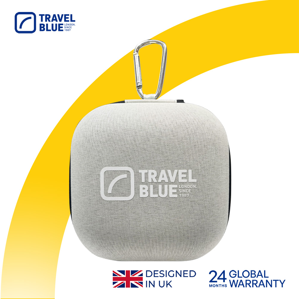 【Travel Blue 藍旅】 旅行多功能收納盒 白色頸枕收納盒 TB886(可扣揹包&行李箱) 保固24個月