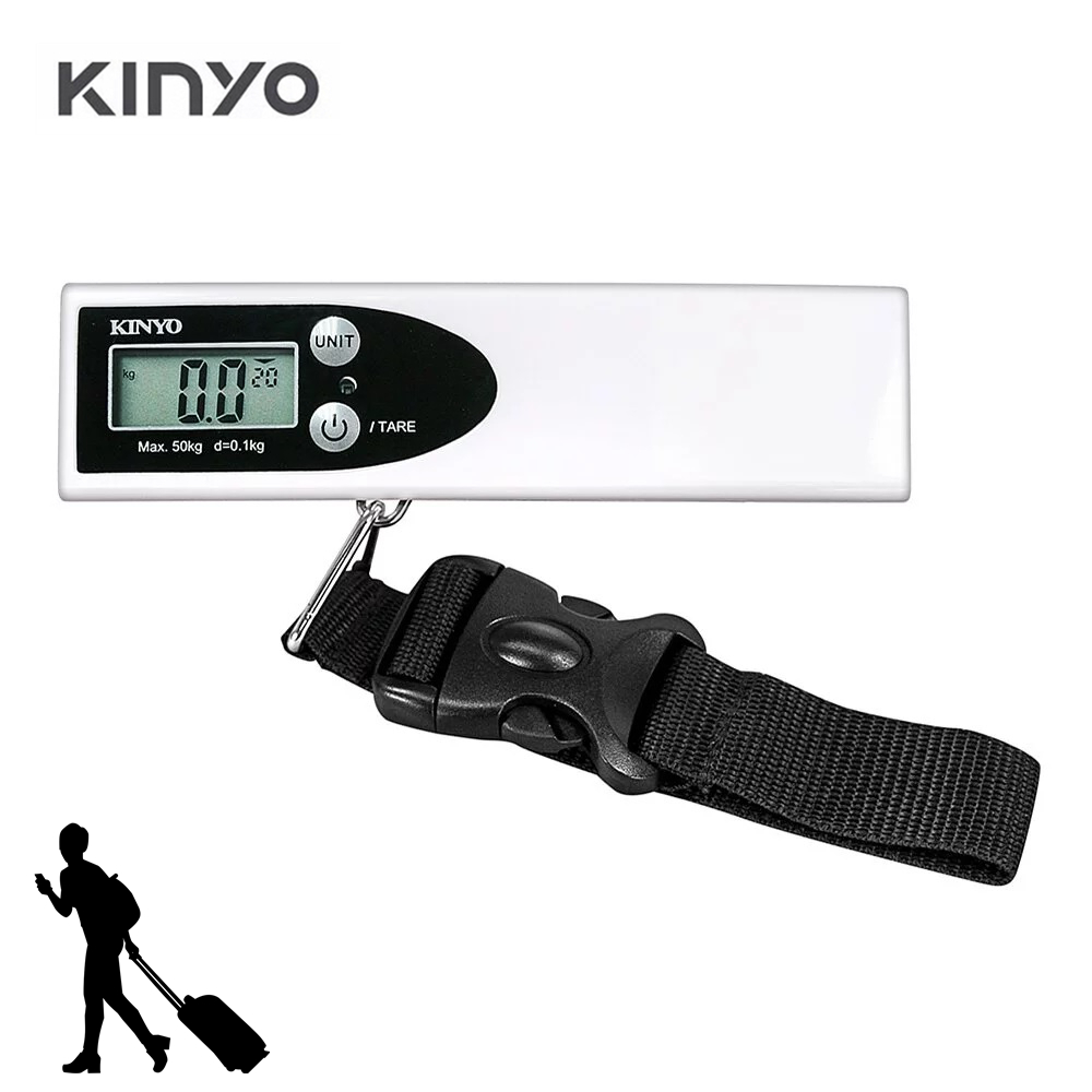 KINYO 攜帶型手提行李秤重 便攜式電子行李秤 電子手提秤