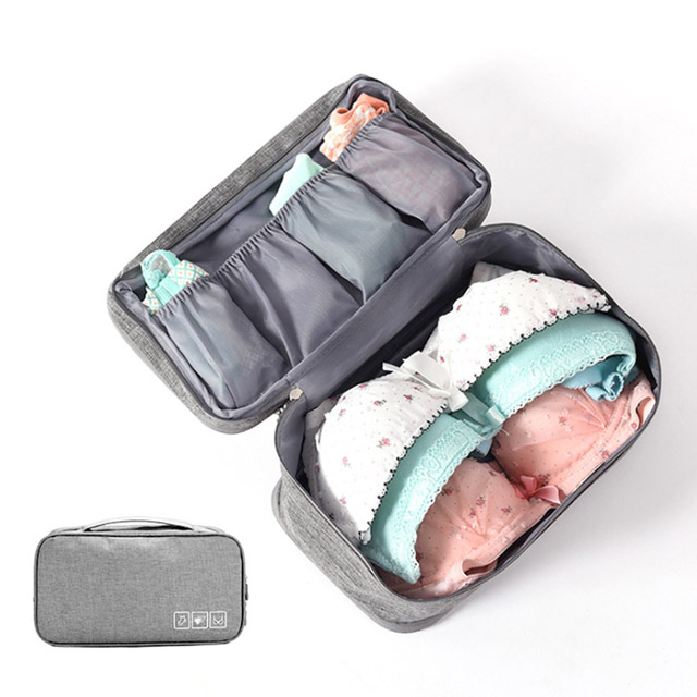 樂居家 日韓熱銷升級版多功能三層壓縮大容量旅行防潑水內衣褲收納包 盥洗包 內衣收納袋