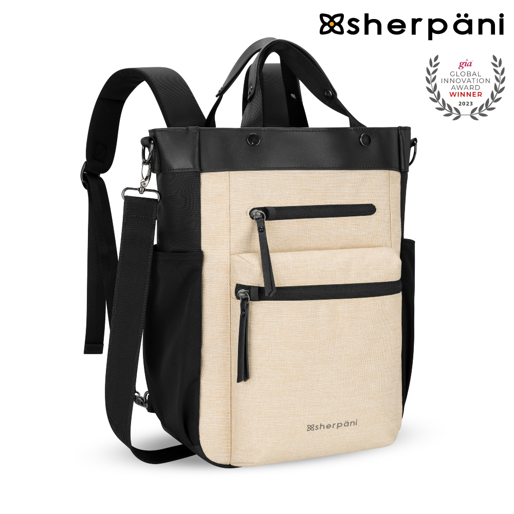 Sherpani Soleil AT 18L 防盜多功能後揹包(25I)｜卡其Straw