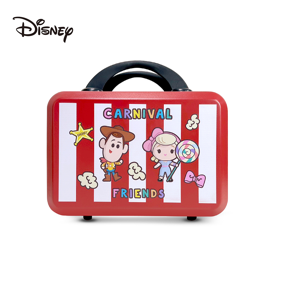 【Disney】玩具總動員硬殼手提旅行收納包-紅DH41518-G
