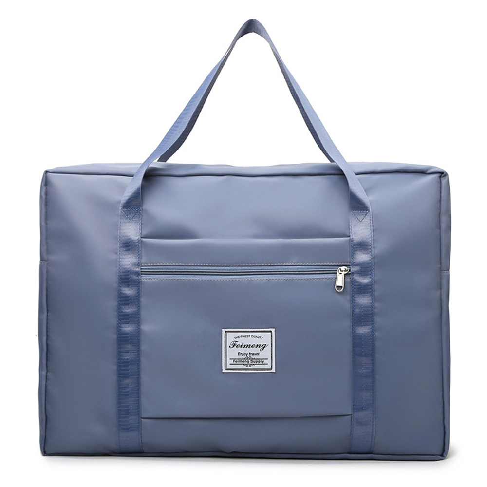 [ BeOK 大容量折疊旅行手提包 旅遊收納包 可放行李箱拉桿 藍色
