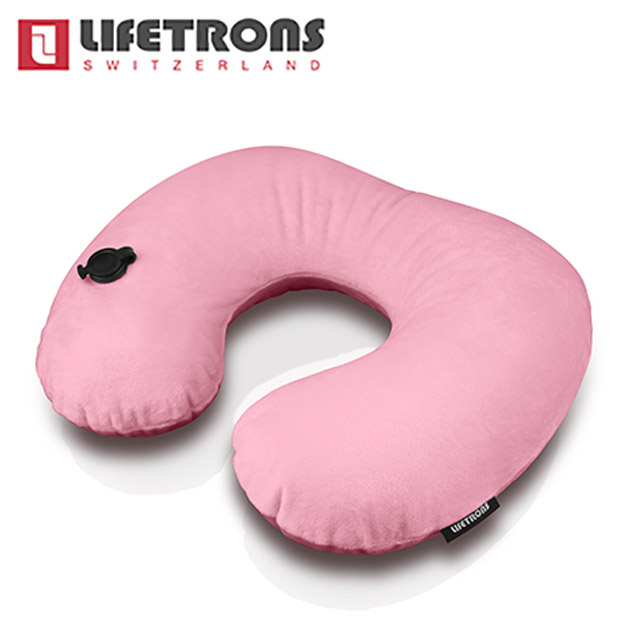 Lifetrons 新手動充氣枕 - 粉紅