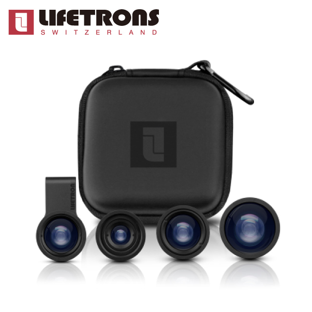 Lifetrons 4IN1多功能手機鏡頭組(魚眼+微距+偏光+超廣角)