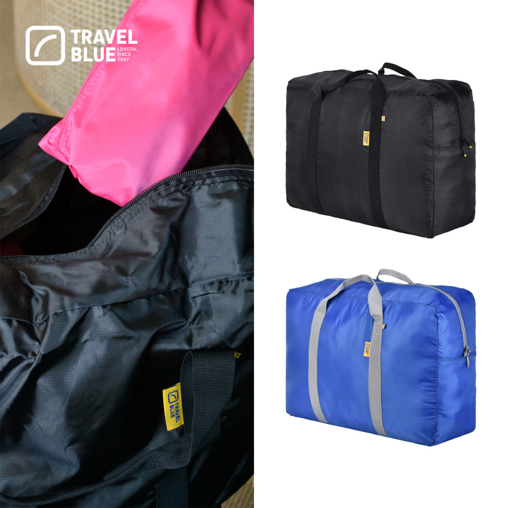【 Travel Blue 藍旅 】 Foldable X-Large 旅行大容量摺疊手提袋 (48L) 藍色 TB067-BL