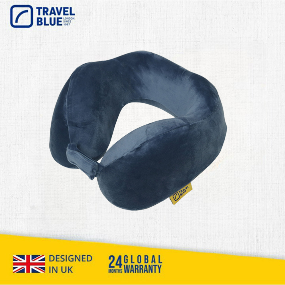 【 Travel Blue 藍旅 】 Tranquillity 記憶棉 寧靜頸枕 藍色 TB212-BL