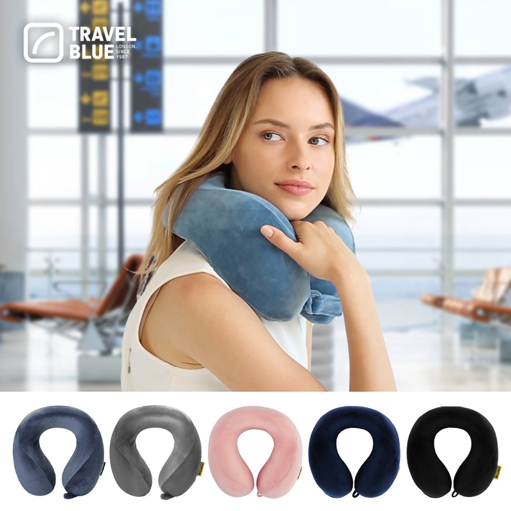 【 Travel Blue 藍旅 】 Tranquillity 記憶棉 寧靜頸枕 多色任選