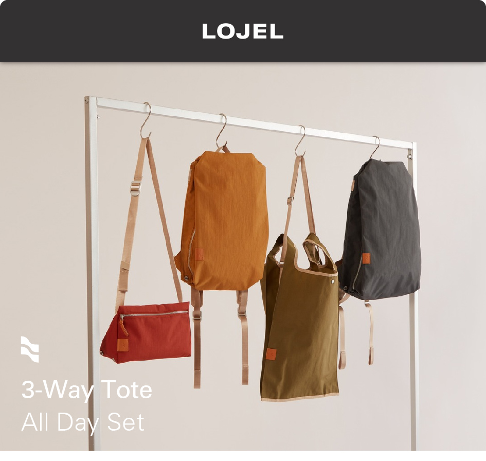 LOJEL NIRU 摺疊三用托特包