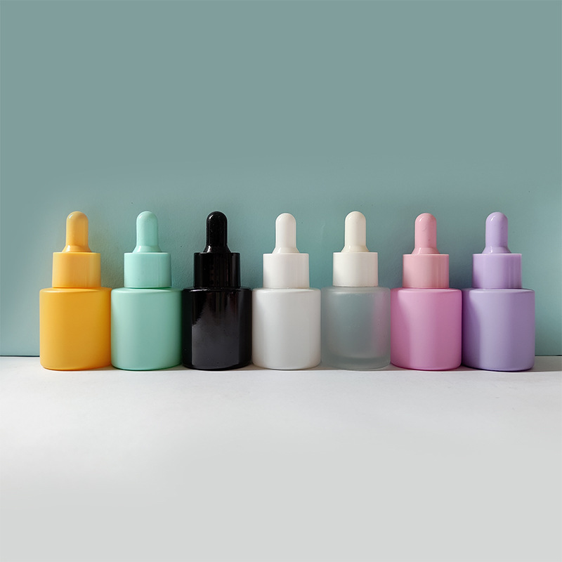 馬卡龍滴管瓶 20ml 原液精油瓶 彩色玻璃分裝瓶 滴管瓶 滴管精油瓶 磨砂原液瓶