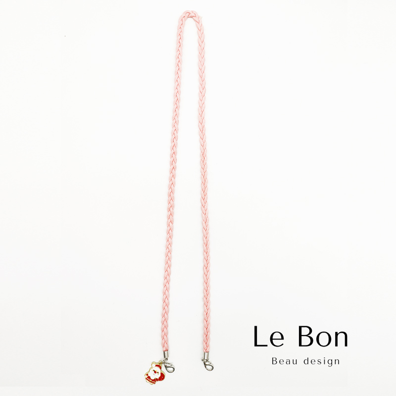 LeBon 口罩鍊 口罩繩 口罩項鍊 口罩掛繩 -粉色+耶誕老人