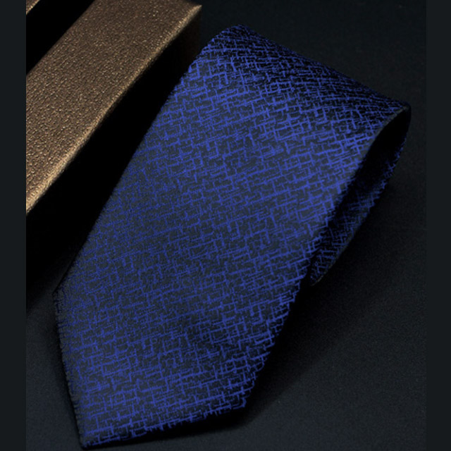 拉福，領帶7cm中寬版領帶拉鍊領帶 (深星光)
