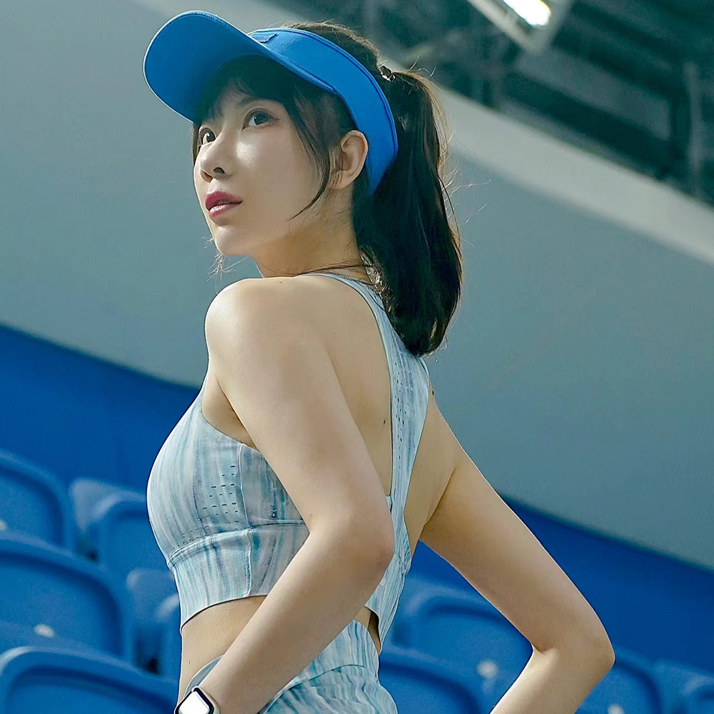 【ISW】多色運動空頂帽-藍色 (六色可選) 網球帽
