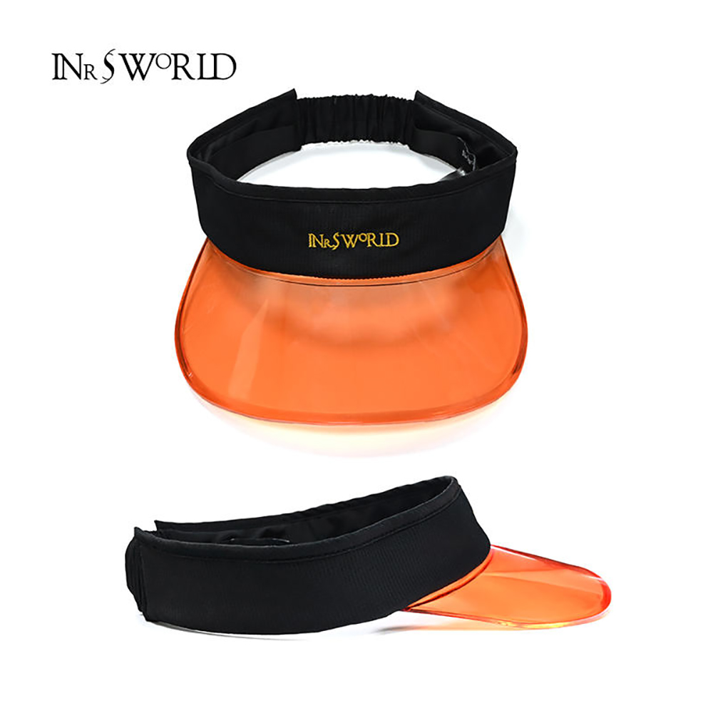 【ISW】透明帽舌空頂帽-橘色 網球帽