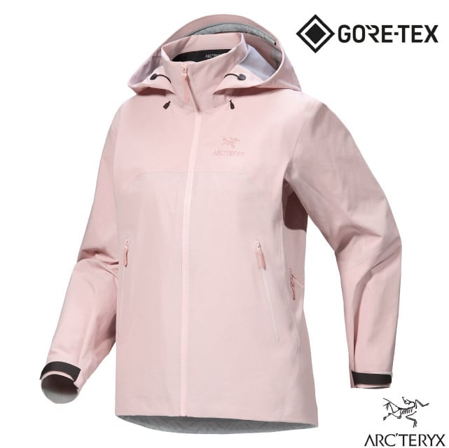 【ARCTERYX 始祖鳥】女 Beta AR Gore-Tex 3L 防水透氣連帽外套.輕薄耐磨 X000006605 野玫瑰粉