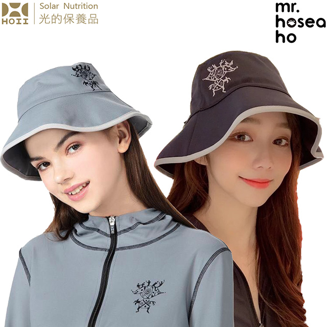 【后益 HOII】HOSEA HO 時尚可調式圓筒帽 ★2色任選-UPF50+抗UV防曬涼感先進光學機能布