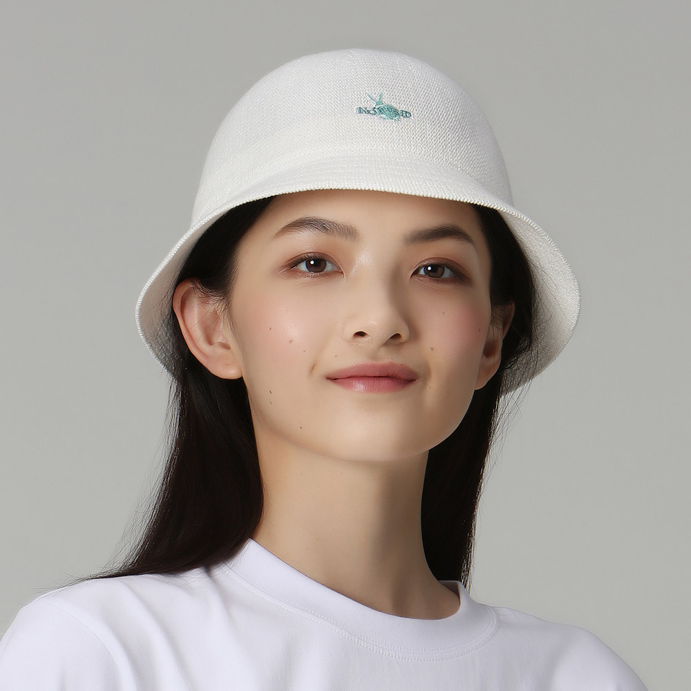 【ISW】兔標休閒定型盆帽-米白 (兩色可選) 設計師品牌