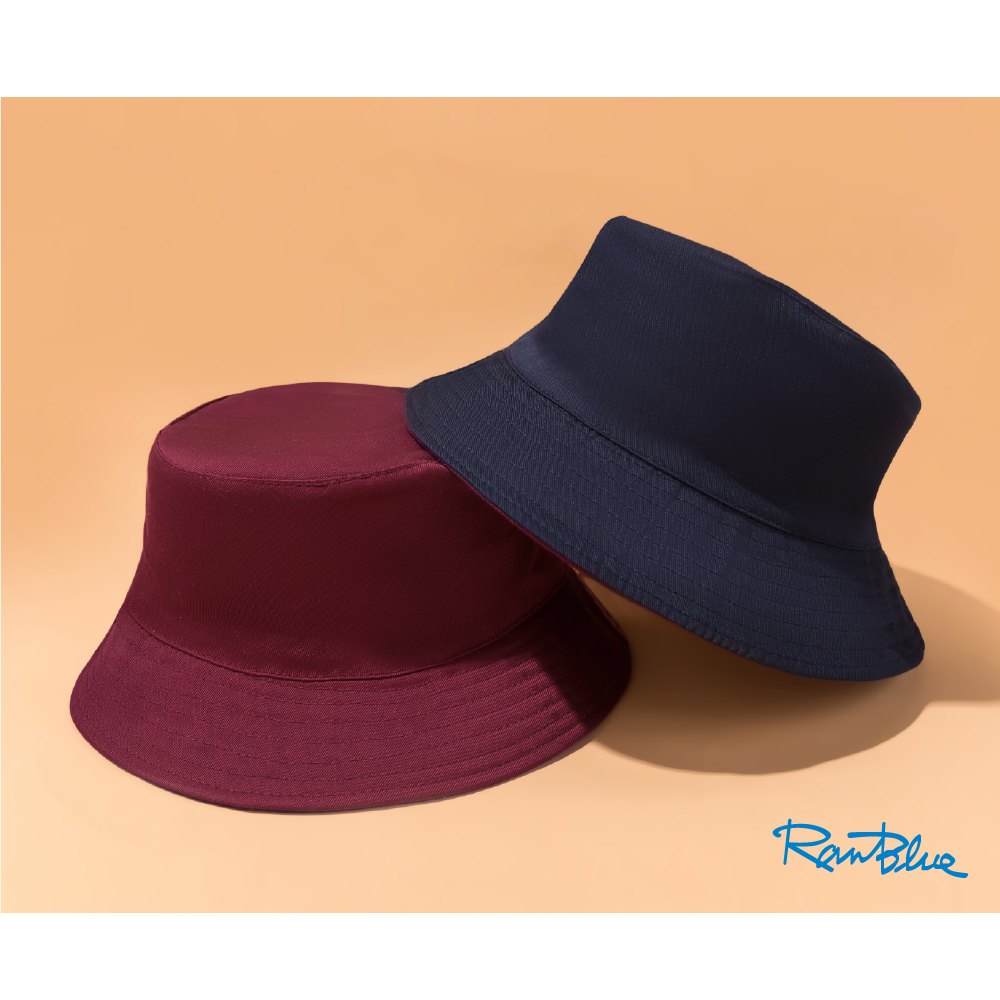 【Ranblue】韓版簡約雙面漁夫帽 遮陽 防曬 酒紅/藏藍