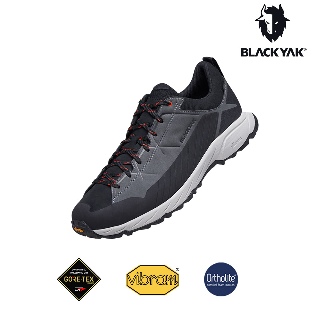 【BLACKYAK】男 ATK GTX防水登山鞋 [灰色 防水鞋 GORE TEX 登山鞋 低筒 | BYAB1MFH0293