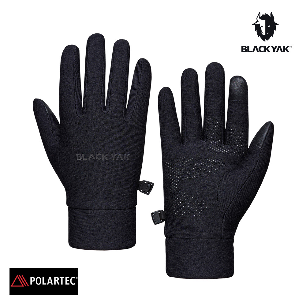 【BLACKYAK】YAK UNI POLARTEC保暖手套 (黑色)可觸控手機 保暖手套 中性款|BYAB2NAN05