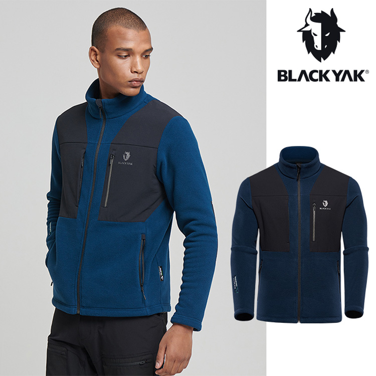 【BLACKYAK】男 ISAAC POLARTEC刷毛外套[海軍藍 內層 中層衣 休閒 外套|BYJB2MM003