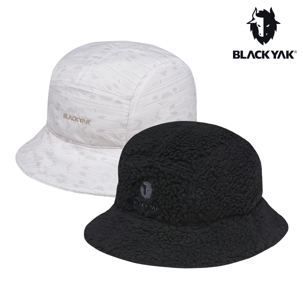 【BLACKYAK】雙面漁夫帽(米色/黑色)-秋冬 | 遮陽帽 休閒帽 漁夫帽 圓盤帽 |BYBB2NAF06