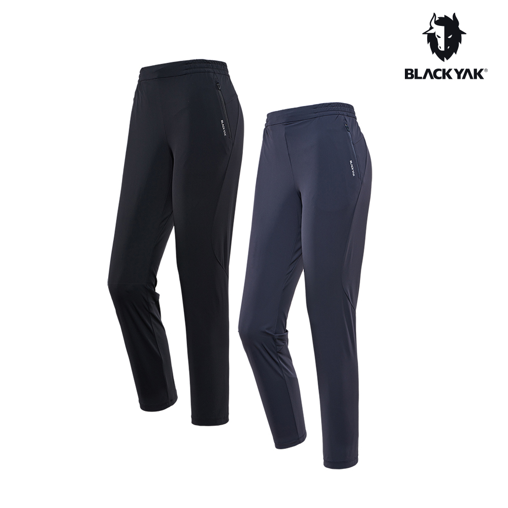 【BLACKYAK】女 ICE RUN TRAINING 長褲(藍灰色/黑色)-春夏 彈性 涼感｜BYCB1WP202