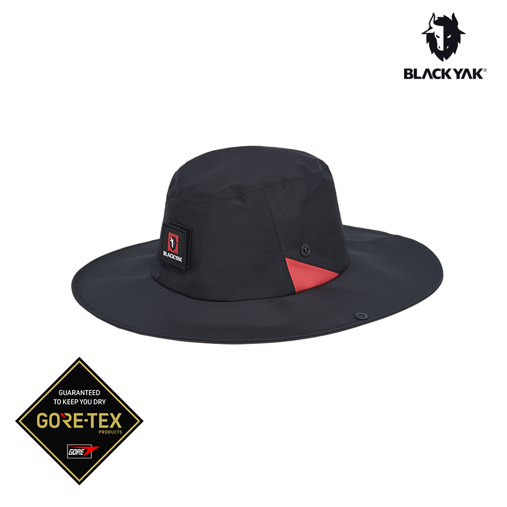【BLACKYAK】50週年紀念款GTX防水圓盤帽(黑色)-GoreTex牛仔帽|BYCB1NAH03