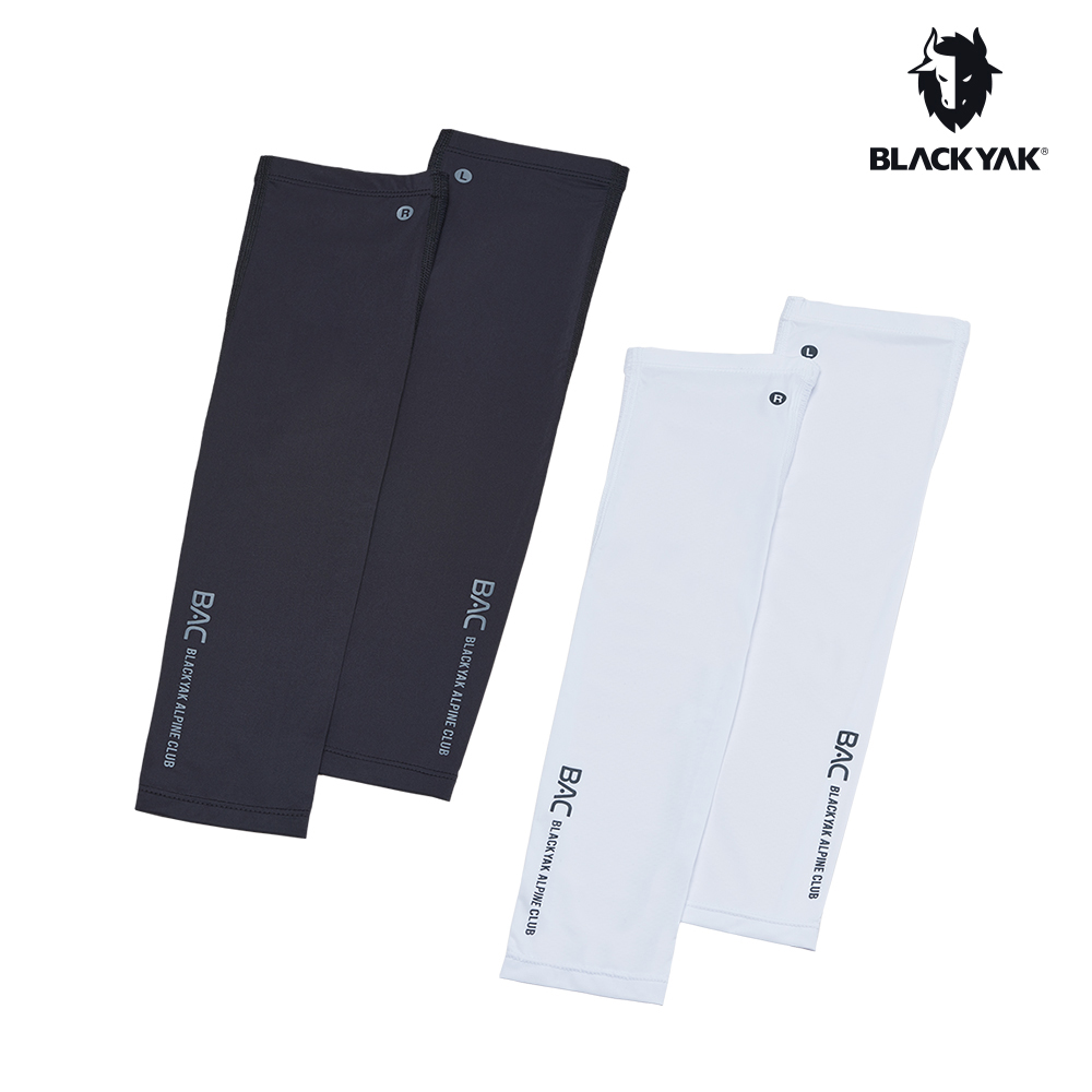 【BLACKYAK】AQUAX MESH涼感袖套(白色/黑色)-尼龍涼感/內側透氣面料|BYCB1NAM02