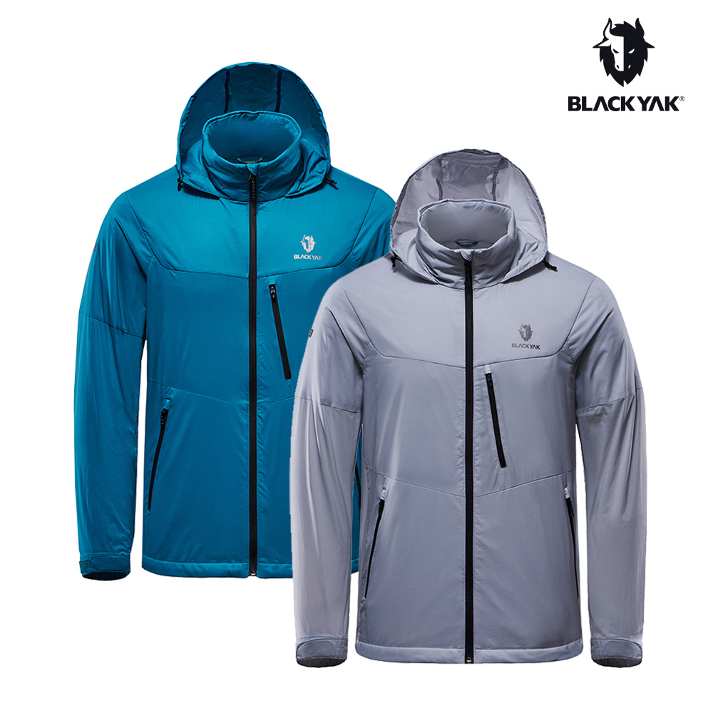 【BLACKYAK】男 WINDTAKER保暖外套(藍綠/銀灰)-輕量保暖外套|BYCB2MJ204