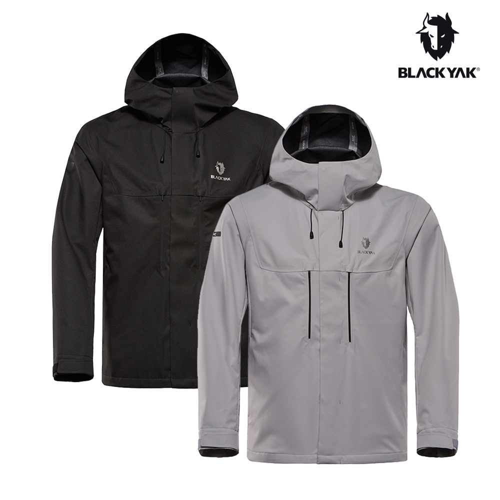 【BLACKYAK】男 WINDTAKER 3IN1防風保暖外套(黑色/銀灰)-防水防風/輕量保暖外套|BYCB2MJ206