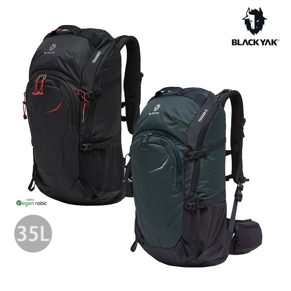 【BLACKYAK】YAK HORN 35L登山背包(深綠/黑色)-後背包/雙肩登山包|BYCB2NBF03
