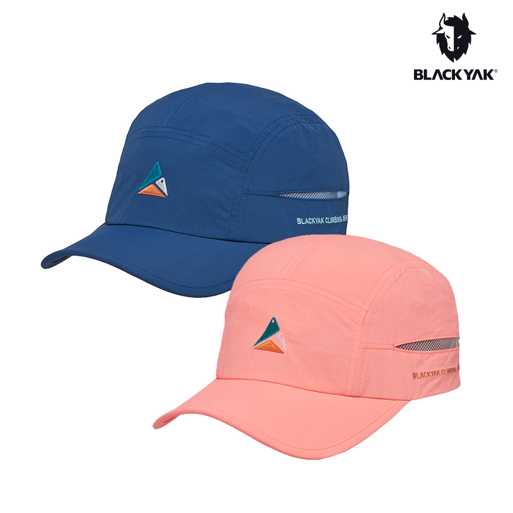 【BLACKYAK】BOULDERING棒球帽(粉紅/藍色)-網眼透氣 繡花棒球帽|BYDB1NAG02