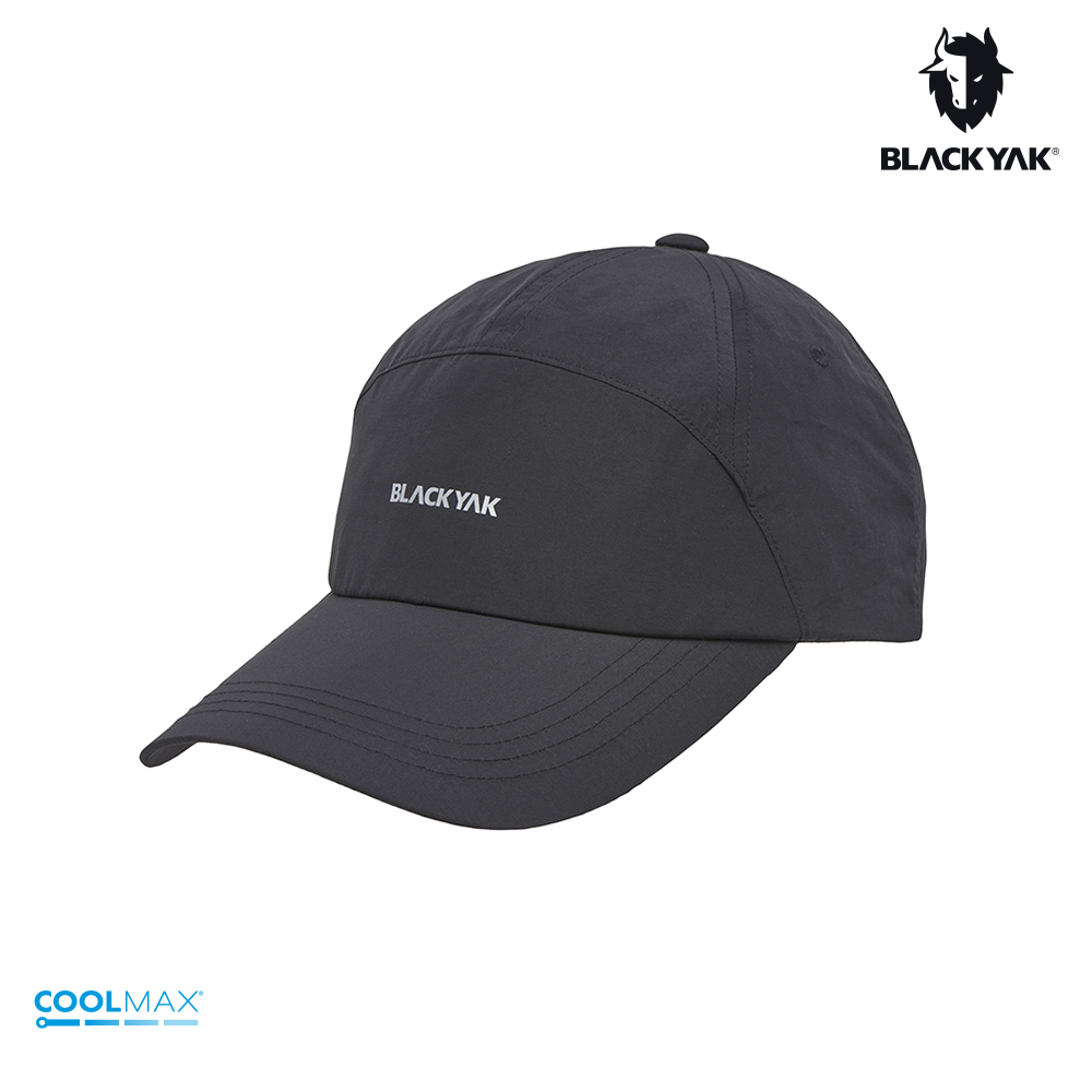 【BLACKYAK】LONG BINDER棒球帽(黑色)-吸濕快乾 遮陽 棒球帽|BYDB1NAG05