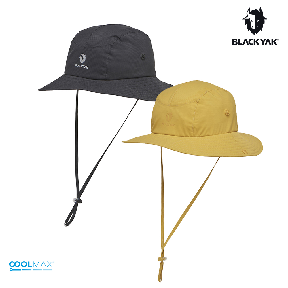 【BLACKYAK】AWC防水圓盤帽(黃色/黑色)-透氣 吸濕快乾 牛仔帽 防水圓盤帽|BYDB1NAH03